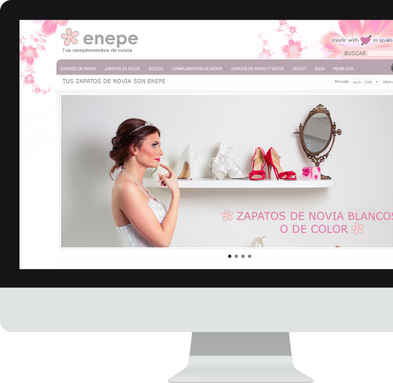 Diseño de tienda online para Enepe