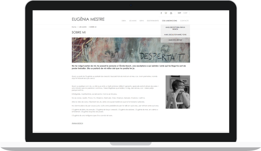 Diseño web para Eugenia Mestre Diseño web para Eugenia Mestre