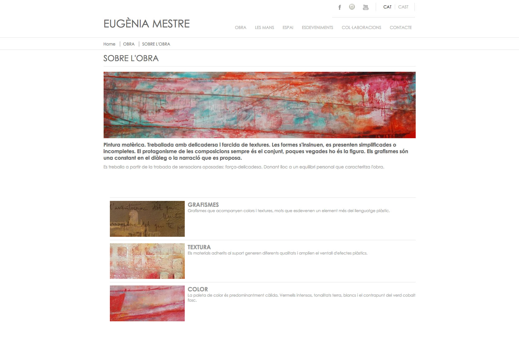 Diseño web para Eugenia Mestre Diseño web para Eugenia Mestre
