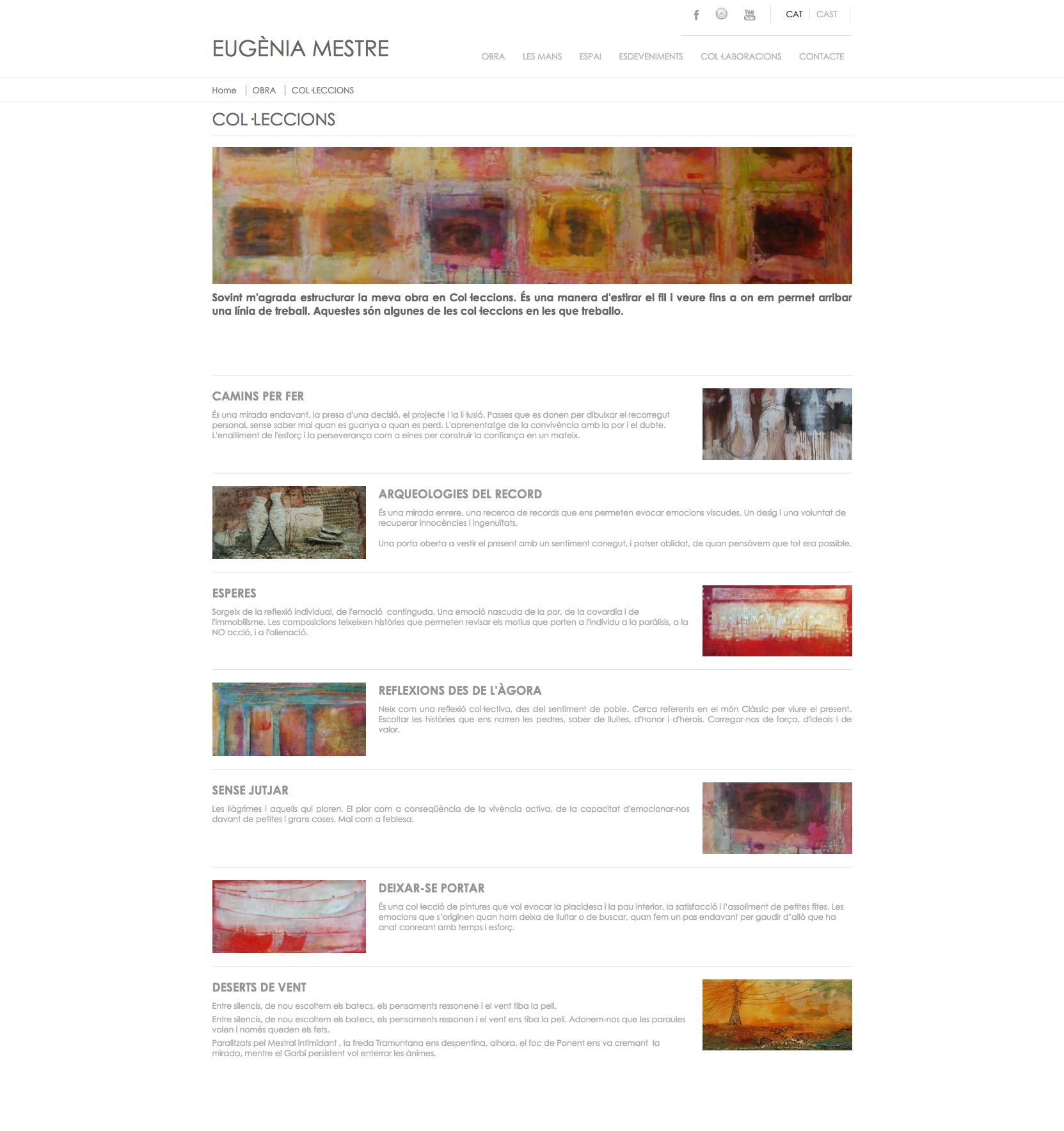 Diseño web para Eugenia Mestre Diseño web para Eugenia Mestre
