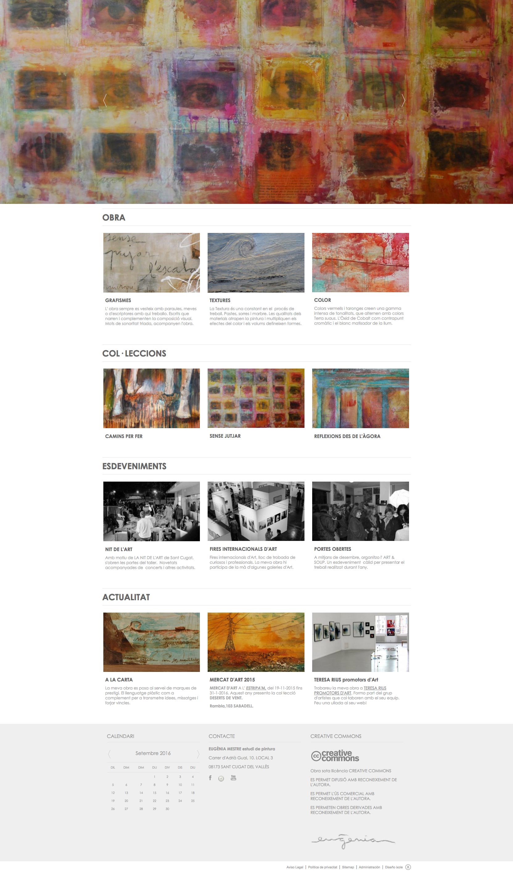 Diseño web para Eugenia Mestre Diseño web para Eugenia Mestre